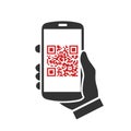 Quick Response Code, QR code for smartphone Ã¢â¬â vector